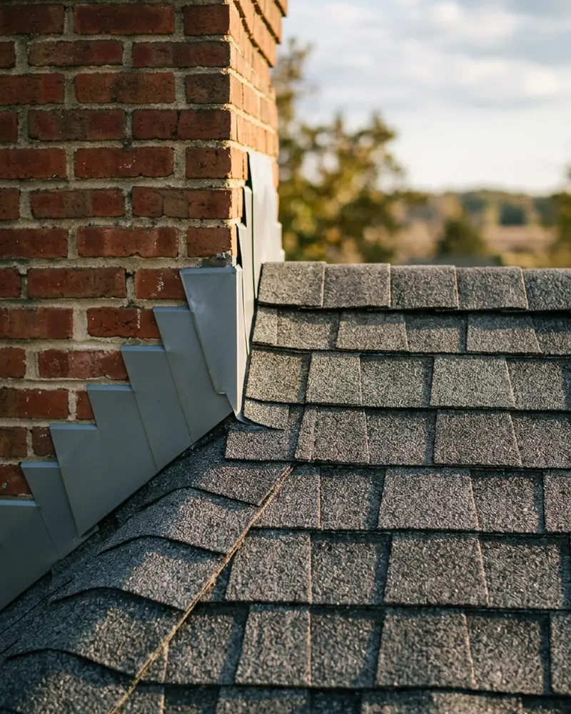 Close-up of Roof Repair work by Beardman Building Services in Saint James City